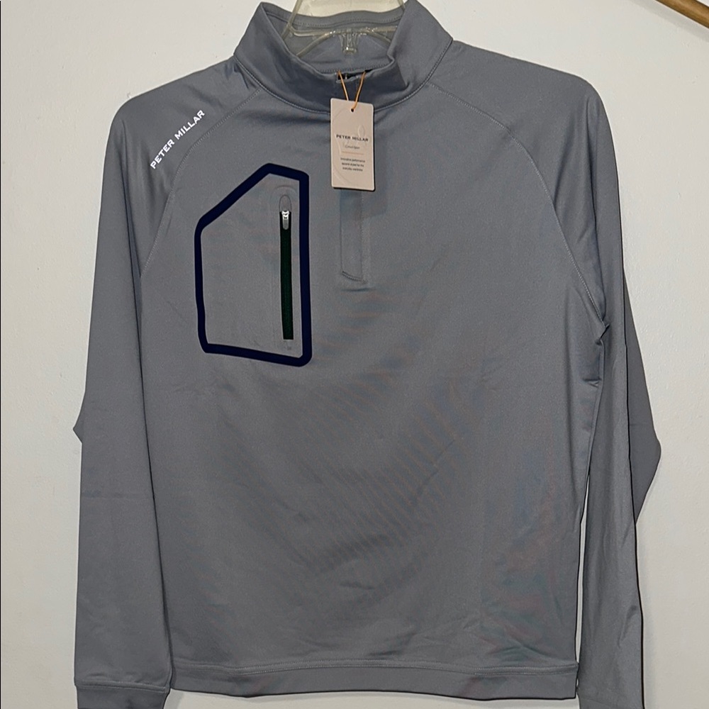 Peter Millar Men's Forge Quarter Zip Size S - Picture 2 of 7